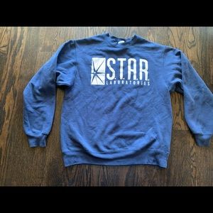 Star labs crew neck navy blue